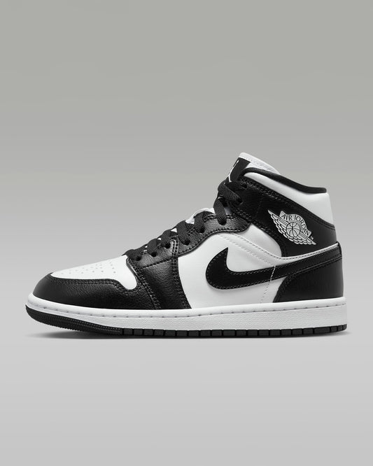 Air Jordan 1 Mid White/White/Black